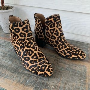 FRANCO SARTO LEOPARD BOOTIES